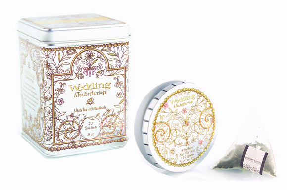 Harney and Sons Wedding Tea collection consisting of tins of various sizes