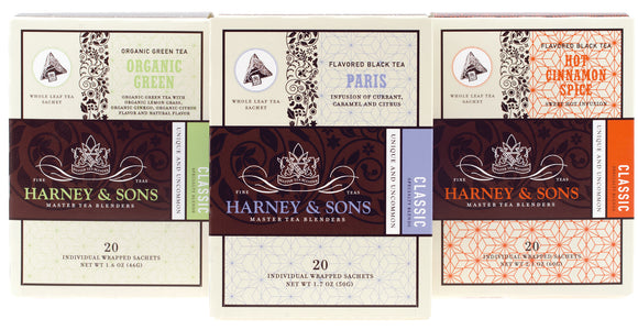 Harney and Sons Tea Sale, Individually Wrapped Sachets