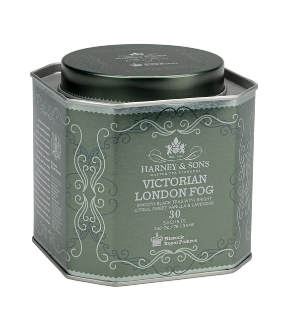Victorian London Fog tea, Historic Royal Palaces, Tin of 30 sachets, Harney and Sons at Sip Sense